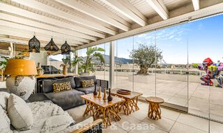 Exclusive, spacious duplex penthouse for sale, with private pool and sea view, close to the beach in Puerto Banus, Marbella 776982 