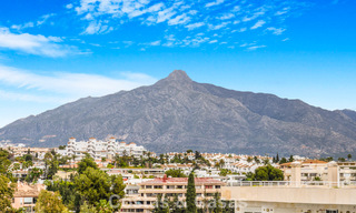 Exclusive, spacious duplex penthouse for sale, with private pool and sea view, close to the beach in Puerto Banus, Marbella 776988 