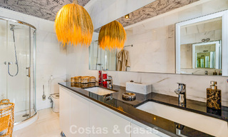 Exclusive, spacious duplex penthouse for sale, with private pool and sea view, close to the beach in Puerto Banus, Marbella 777004 