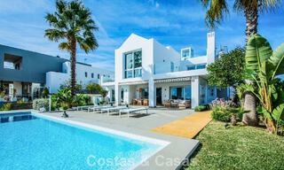 Contemporary Mediterranean luxury villa with panoramic mountain and sea views for sale in East Marbella 776841 