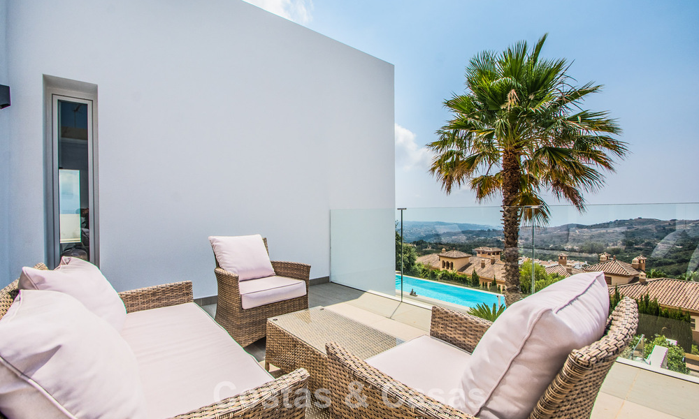 Contemporary Mediterranean luxury villa with panoramic mountain and sea views for sale in East Marbella 776865