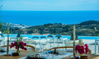 Contemporary Mediterranean luxury villa with panoramic mountain and sea views for sale in East Marbella 776908 