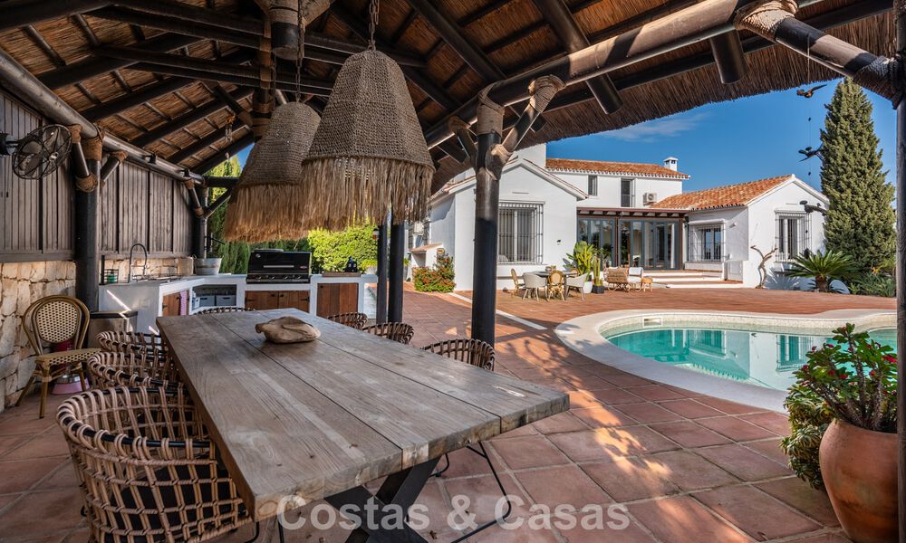 Spanish hacienda style villa with spectacular views for sale in a natural setting east of Marbella centre 776913