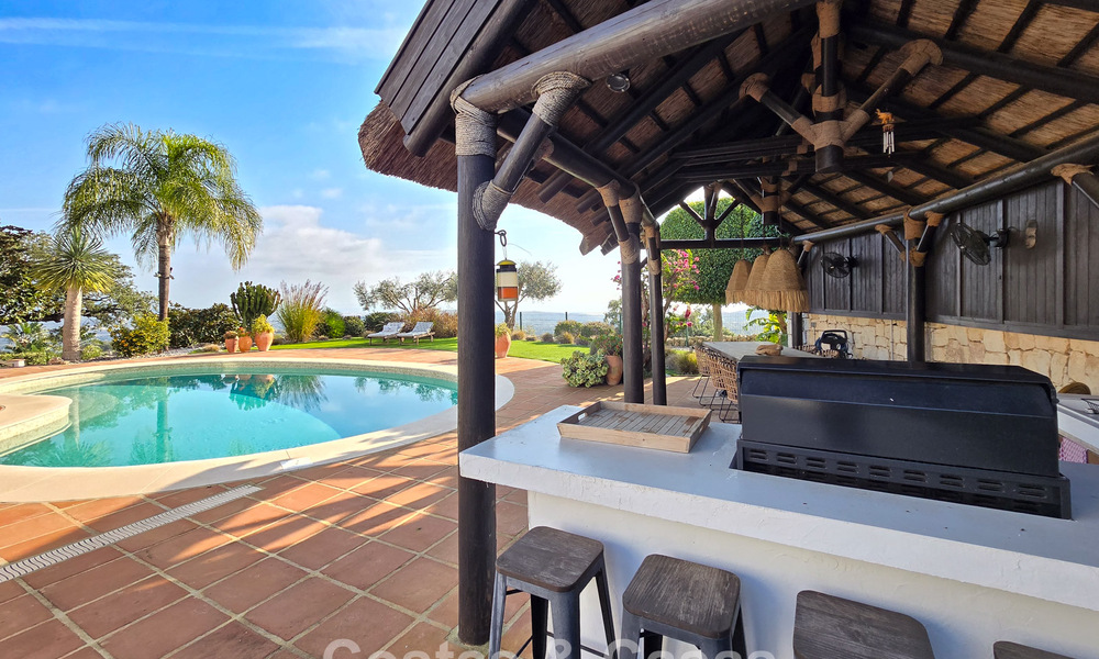 Spanish hacienda style villa with spectacular views for sale in a natural setting east of Marbella centre 776923