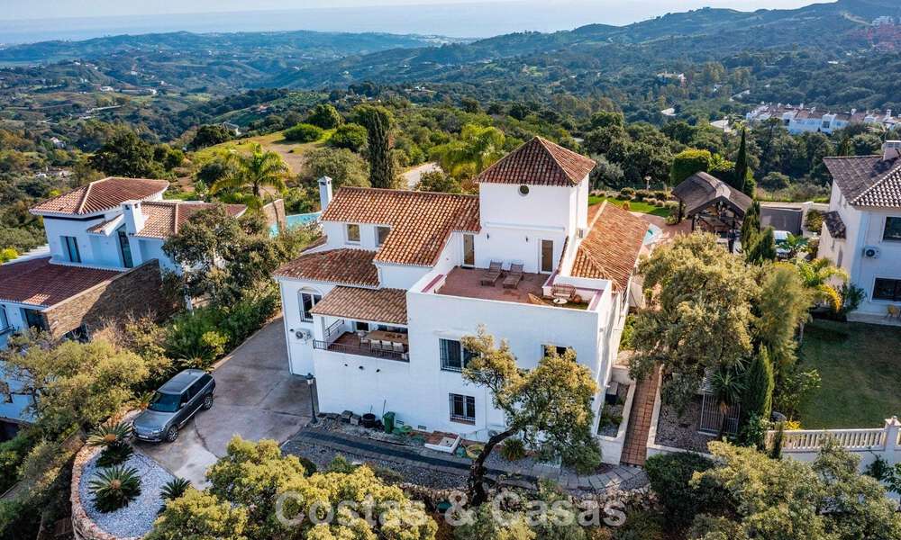 Spanish hacienda style villa with spectacular views for sale in a natural setting east of Marbella centre 776927