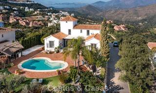 Spanish hacienda style villa with spectacular views for sale in a natural setting east of Marbella centre 776929 