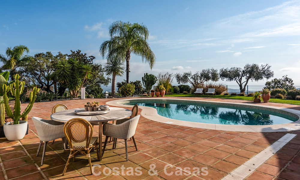 Spanish hacienda style villa with spectacular views for sale in a natural setting east of Marbella centre 776930