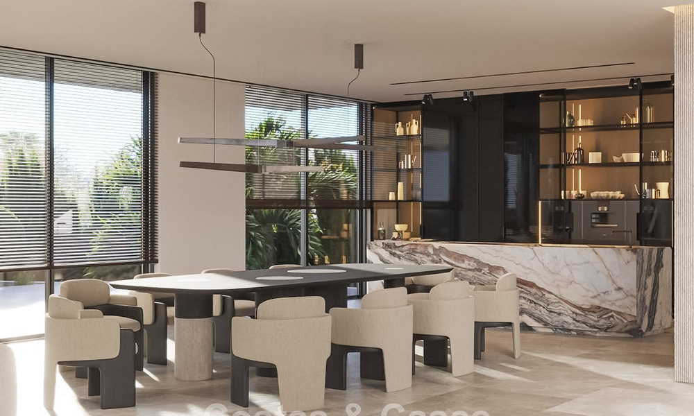 Building plot with advanced villa project for sale close to all amenities on Marbella's famous Golden Mile 777089