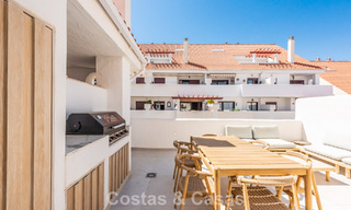 Renovated duplex penthouse for sale within walking distance to all amenities and Puerto Banus in Nueva Andalucia, Marbella 777380 