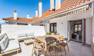 Renovated duplex penthouse for sale within walking distance to all amenities and Puerto Banus in Nueva Andalucia, Marbella 777382 