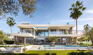 Off-plan luxury villa with modern design for sale in a five-star golf resort in Marbella - Benahavis 777419 