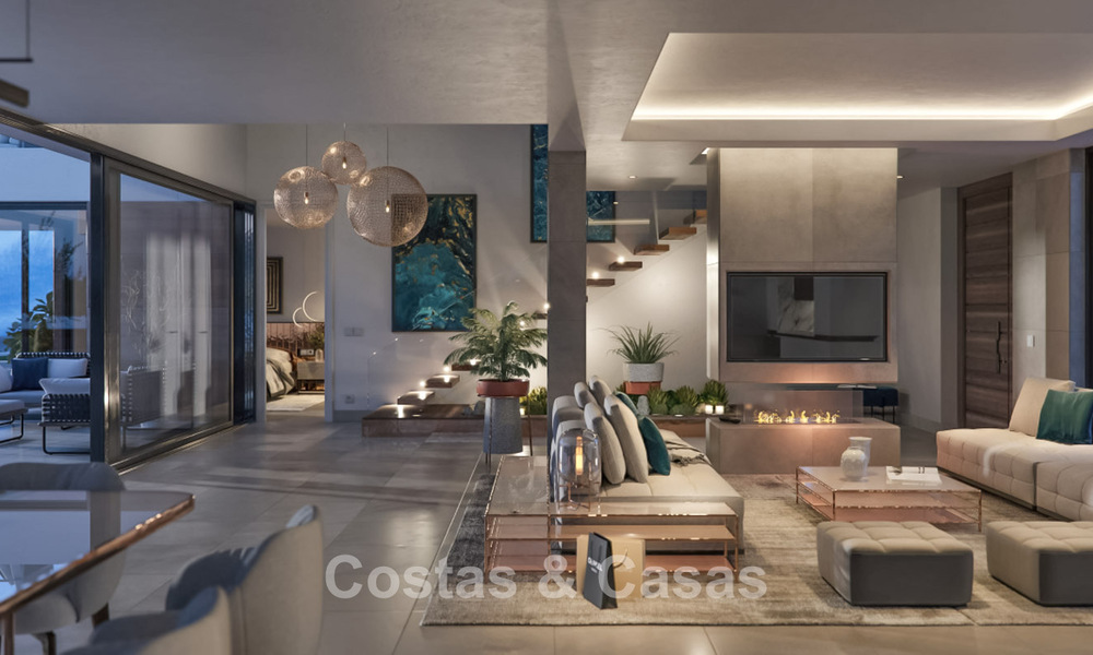 Off-plan luxury villa with modern design for sale in a five-star golf resort in Marbella - Benahavis 777422