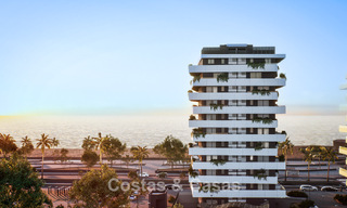 6 luxury duplex penthouses with open sea views for sale directly on the beach promenade in Malaga centre 777528 