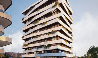6 luxury duplex penthouses with open sea views for sale directly on the beach promenade in Malaga centre 777529 