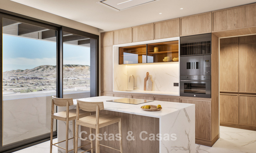 6 luxury duplex penthouses with open sea views for sale directly on the beach promenade in Malaga centre 777544