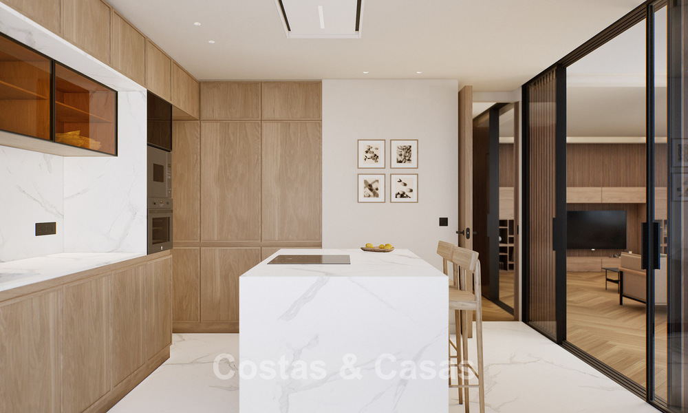 6 luxury duplex penthouses with open sea views for sale directly on the beach promenade in Malaga centre 777545