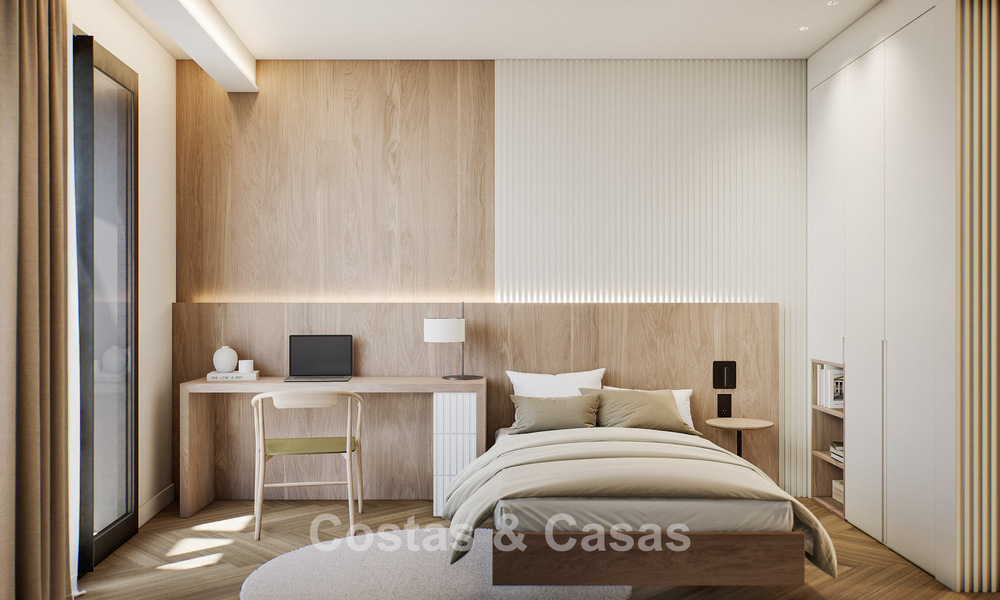 6 luxury duplex penthouses with open sea views for sale directly on the beach promenade in Malaga centre 777548