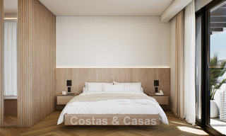 6 luxury duplex penthouses with open sea views for sale directly on the beach promenade in Malaga centre 777555 