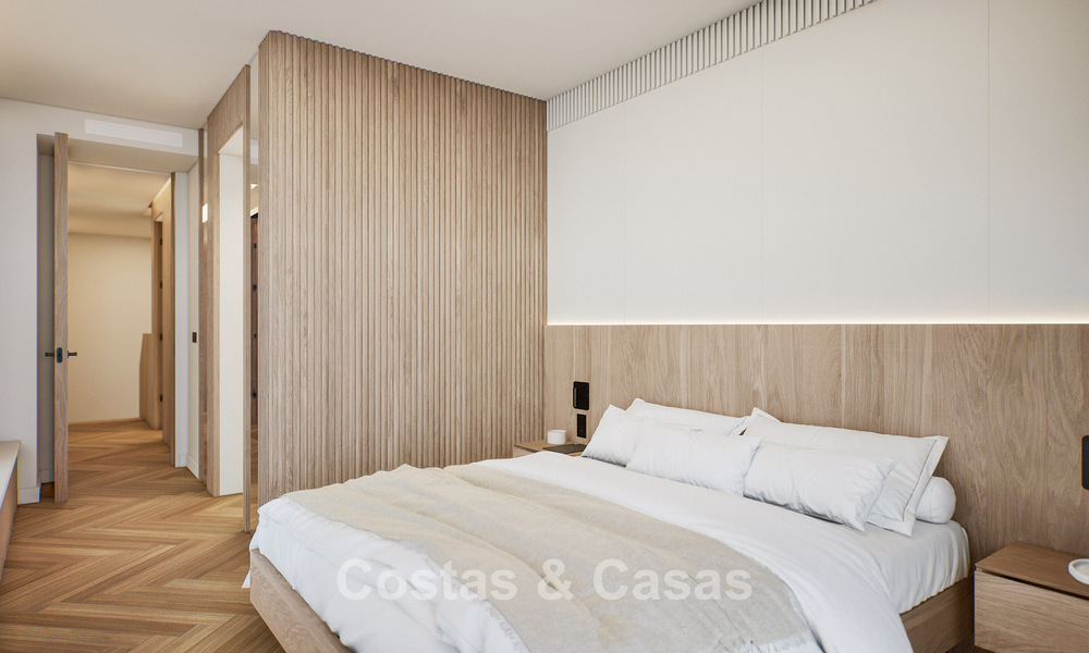 6 luxury duplex penthouses with open sea views for sale directly on the beach promenade in Malaga centre 777556