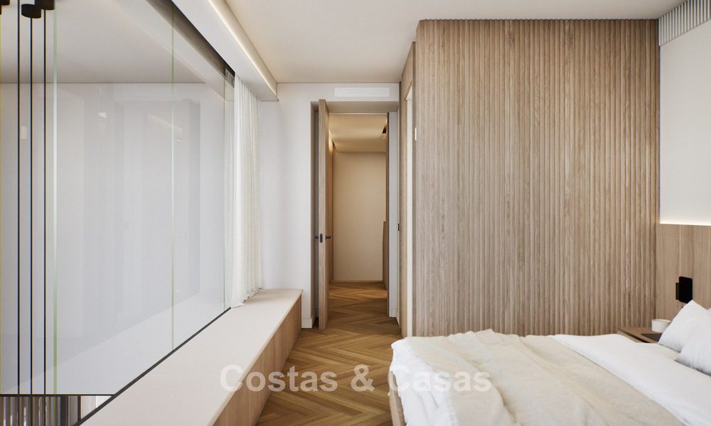 6 luxury duplex penthouses with open sea views for sale directly on the beach promenade in Malaga centre 777557