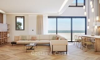 6 luxury duplex penthouses with open sea views for sale directly on the beach promenade in Malaga centre 777560 