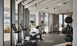 6 luxury duplex penthouses with open sea views for sale directly on the beach promenade in Malaga centre 777573 