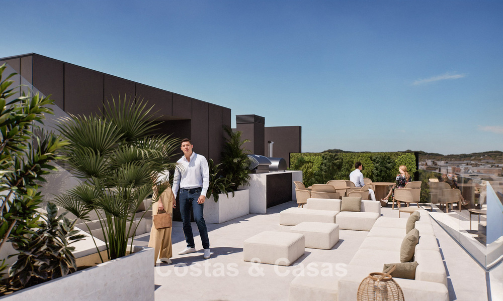 6 luxury duplex penthouses with open sea views for sale directly on the beach promenade in Malaga centre 777578