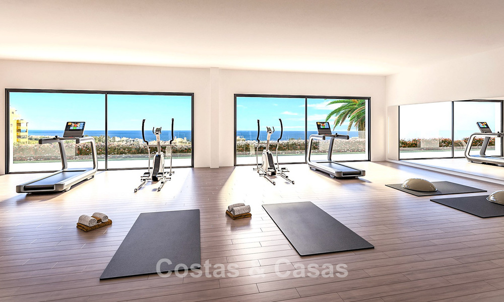Project of modern apartments and semi-detached villas for sale on the New Golden Mile between Marbella and Estepona 777396