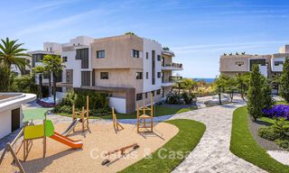 Project of modern apartments and semi-detached villas for sale on the New Golden Mile between Marbella and Estepona 777398 