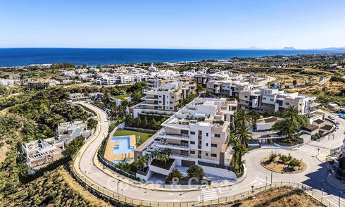 Project of modern apartments and semi-detached villas for sale on the New Golden Mile between Marbella and Estepona 777401