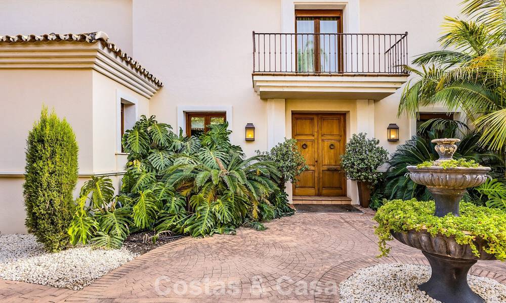 Spacious Andalusian villa with panoramic sea views for sale in a 5 star golf resort in Marbella - Benahavis 777458