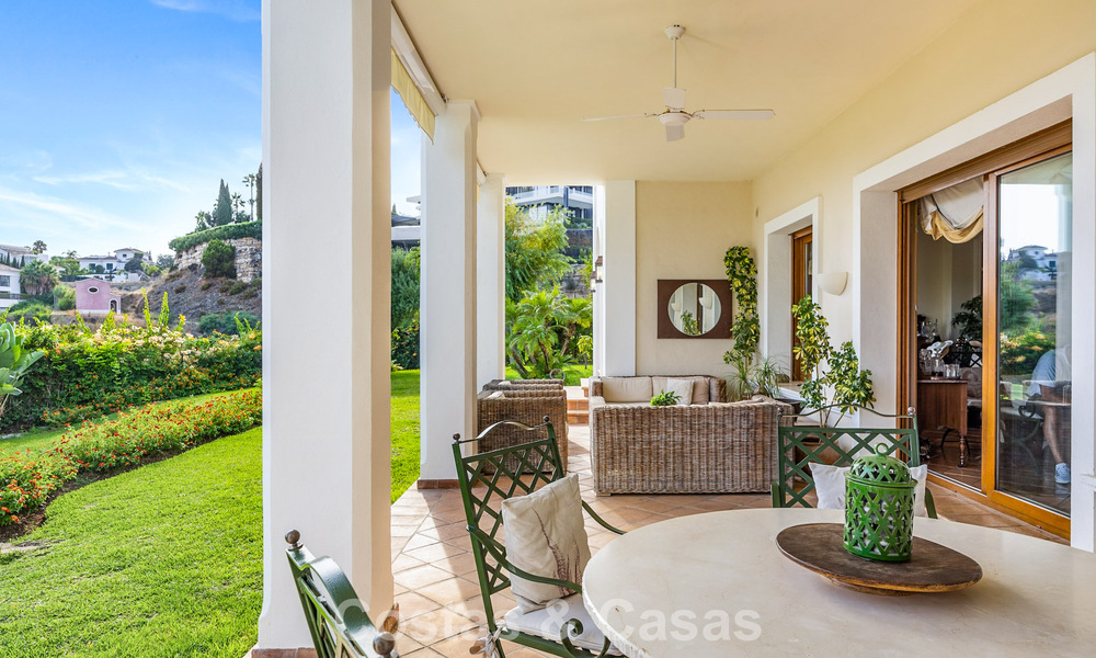 Spacious Andalusian villa with panoramic sea views for sale in a 5 star golf resort in Marbella - Benahavis 777462