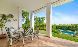 Spacious Andalusian villa with panoramic sea views for sale in a 5 star golf resort in Marbella - Benahavis 777463 