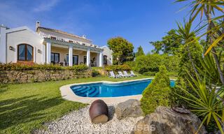 Spacious Andalusian villa with panoramic sea views for sale in a 5 star golf resort in Marbella - Benahavis 777464 