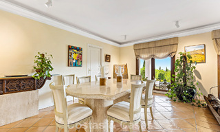 Spacious Andalusian villa with panoramic sea views for sale in a 5 star golf resort in Marbella - Benahavis 777465 