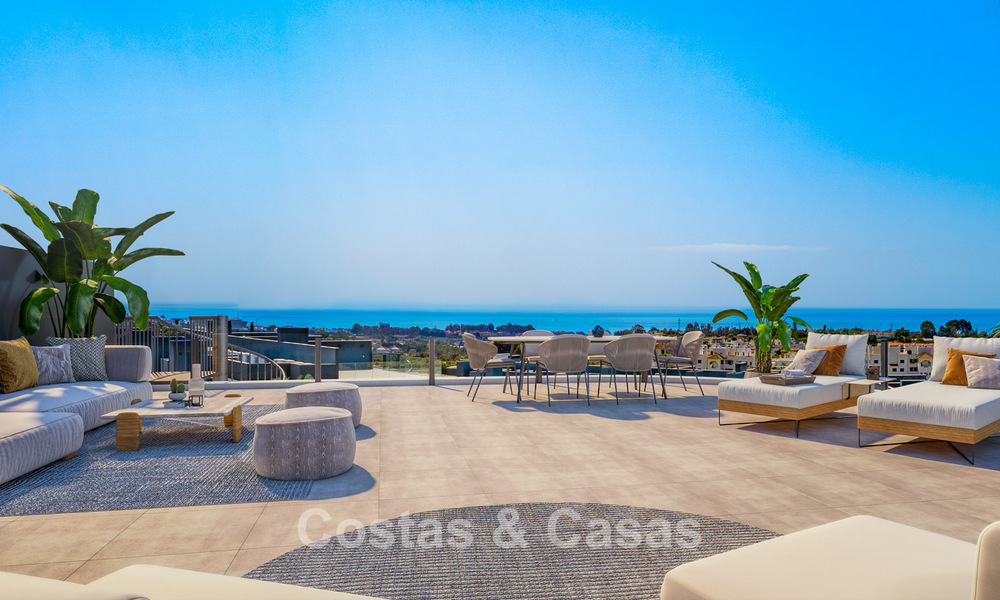 Brand new and move-in ready penthouse with sea views for sale on the New Golden Mile between Marbella and Estepona 777670