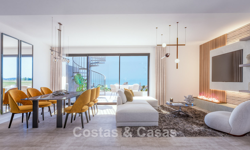 Brand new and move-in ready penthouse with sea views for sale on the New Golden Mile between Marbella and Estepona 777671
