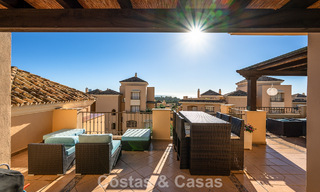 Stunning duplex penthouse for sale, walking distance to amenities and the beach in Elviria, Marbella 777790 