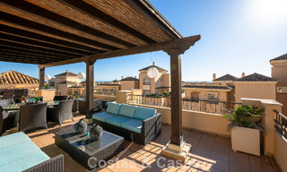 Stunning duplex penthouse for sale, walking distance to amenities and the beach in Elviria, Marbella 777793 