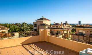 Stunning duplex penthouse for sale, walking distance to amenities and the beach in Elviria, Marbella 777798 