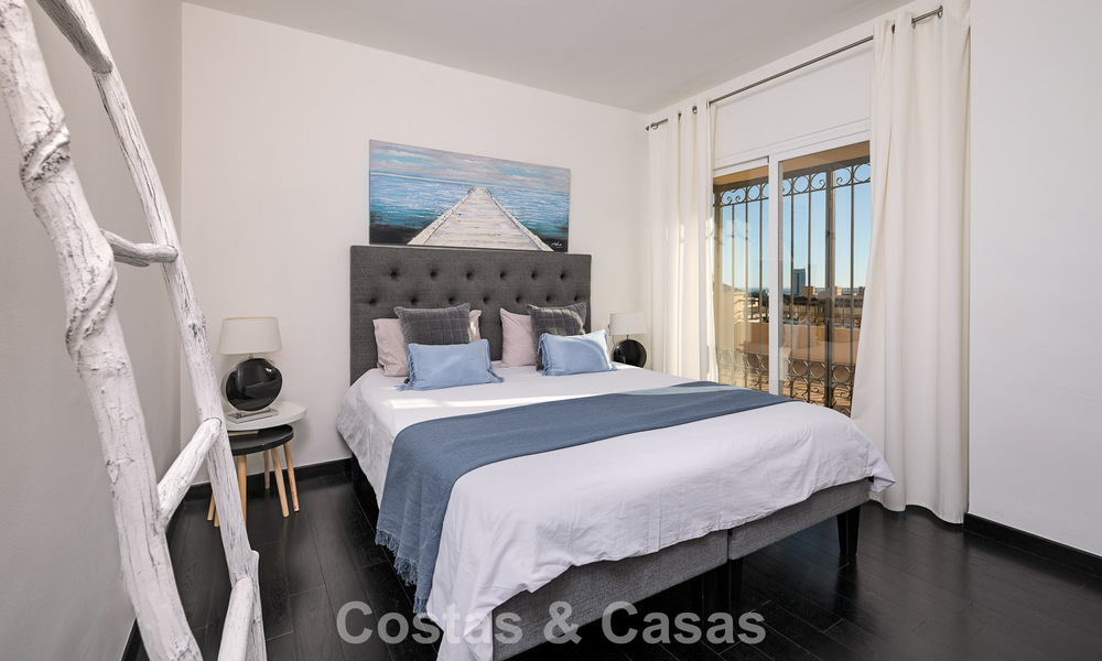 Stunning duplex penthouse for sale, walking distance to amenities and the beach in Elviria, Marbella 777816