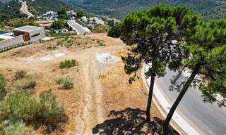 Building plot with spectacular sea views for sale in a secluded urbanization in the hills of Benahavis - Marbella 777824 
