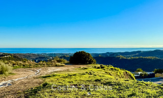 Building plot with spectacular sea views for sale in a secluded urbanization in the hills of Benahavis - Marbella 777826 
