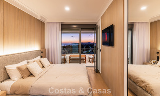 Modernist design townhouse with sea views for sale in a prestigious resort in Mijas Costa, Costa del Sol 777833 