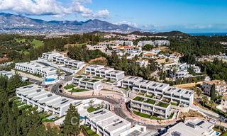 Modernist design townhouse with sea views for sale in a prestigious resort in Mijas Costa, Costa del Sol 777839 