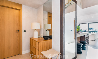 Modernist design townhouse with sea views for sale in a prestigious resort in Mijas Costa, Costa del Sol 777855 
