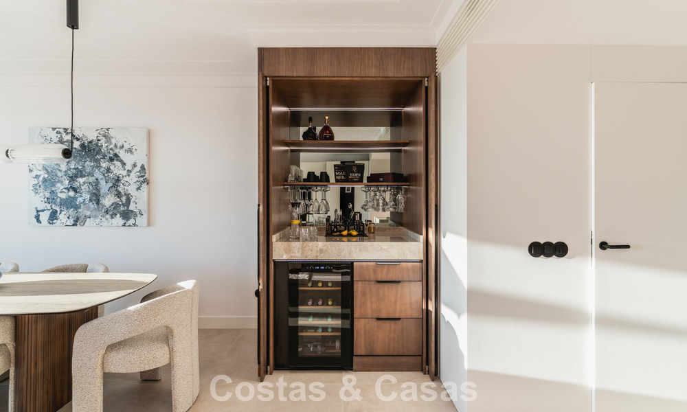 Modernist design townhouse with sea views for sale in a prestigious resort in Mijas Costa, Costa del Sol 777859