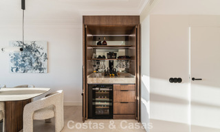 Modernist design townhouse with sea views for sale in a prestigious resort in Mijas Costa, Costa del Sol 777859 
