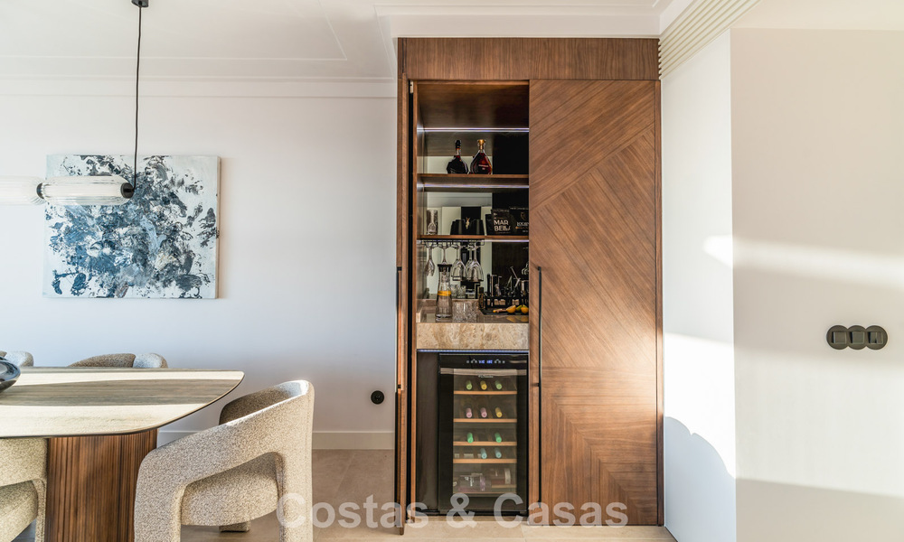 Modernist design townhouse with sea views for sale in a prestigious resort in Mijas Costa, Costa del Sol 777869