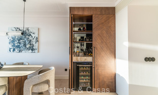 Modernist design townhouse with sea views for sale in a prestigious resort in Mijas Costa, Costa del Sol 777869 